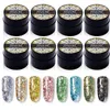 Gel Vernis À Ongles Bling Glitter Diamant Vernis Hybride 5 ML Nail Art Gel Peinture Ensemble Pour Manucure Semi permanent Base top Gel Lak