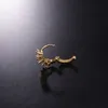 PCS Trendy Shiny Zircon Circle Hoop Ear Bone Cuff Earring For Women Men Classic Geometric 8mm Closed Round Copper Jewelry1
