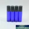 DHL verzending 10 ml (1 / 3oz) Amber Clear and Blue Dik Glass Roll op Essential Oil Lege Parfum Flessen Roller Ball