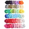 Scrunchies elastici fasce per capelli elastici cravatte per capelli elastici per lavana in stoffa a cavallo da cavallo da donna o ornamenti per capelli in chiffon materiale 2002775