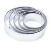 5pcsset Round Circle Stainless Steel Cookie Cutter Cake Decorating Tools Fondant Mousse Cake Molds Kitchen Baking Cookie Tools5362925