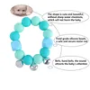 Ins Bell Silicone Baby Teether Baby Teether Rings Food -Theing Ring Ring Soothers Chew Toys Shower Play Chew Round Newborn Teethers B28354216