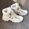 Gorąca sprzedaż - botki kostki męskie sneakers buty zimowe białe / brązowe / czarne chunky buty martin buty moda buty na zewnątrz