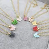 Butterfly Necklace Acrylic Colorful Wild clavicle chain Personality Trendy Necklaces pendant choker fashion jewelry
