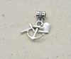 100 stks Hart Kruis charme Big Hole kraal Europese Hanger fit Pandora Armbanden Ketting DIY Sieraden Maken