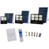 Luzes de inundação solar ao ar livre iluminamos o holofote de inundação 10W 25W 40W 60W 100W 200W holofotes de inundação solar com interruptor de controle remoto