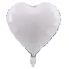 18" Inch Hear Shape Foil Balloon 18 Colors Baby Lovers Wedding Birthday Party Room Decoration Air Inflation Balloons