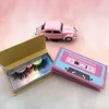 Tape Eyelash Box Magnetic Eyelashes Paket Dramatisk Personlig Anpassning 3D Mink Lashes Case Custom Label Logo