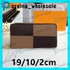 Wallets women men039s long zipper wallet famous leather wallet single zipper pattern clutch bag female wallet box card LB33 LB55454471