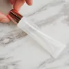 20 teile/los 15 ml Make-Up Squeeze Rose gold Top Leer Lipgloss Lippenstift Klare Tube Lip Gloss Weichen Behälter für DIY kosmetik