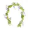 180 cm Wisteria Yapay Çiçekler Plastik İpek Ivy Asma Garland Ortanca Dize Düğün Arch DIY Craft Duvar Asılı Dekorasyon