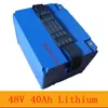 Batterie au Lithium li-ion 48V 40Ah avec BMS pour outils électriques stockage d'énergie solaire démarrage UPS + chargeur