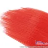 Clip per capelli umani veri rossi di grande consistenza nelle estensioni 70g 100g 120g Clip brasiliana Remy su tessuto Estensioni naturali lisci come la seta9801173