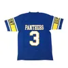 Alfândega Randy Moss High School Jersey Men's All Stitched Frete grátis Malha de qualquer nome Blue