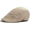 Erkek Kadın Pamuk Karışımı Kapağı Fatura Kapağı Ivy Golf Sürüş Güneş Düz Cabbie Newsboy Hat Unisex Berets12923500