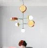 Nordic creative living room led chandelier modern minimalist restaurant bar pendant lights children's bedroom study room pendant lamps