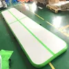 Tapis de gymnastique gonflable de couleur vert menthe pour l'entraînement 3 * 1 * 0.1m tapis de piste d'air avec pompe gratuite matelas d'air de piste d'utilisation à domicile pas cher