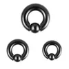 2 st Rostfritt stål Piercing Captive Hoop Rings Tragus Ear Tunnels Nose Closure Nipple Bar Lips Body Smycken