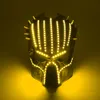 2020 vendita calda maschera per il viso di Halloween 6 colori predatore maschera a led luminosa 5V tema del film oggetti di scena per cosplay maschere per il viso di design