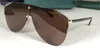 Nouveau design de mode lunettes de soleil 0584s pilote demi-monture lentille une pièce avant-garde qualité populaire uv400 lunettes de protection lunettes2801