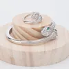 Kadınlar İki Baş Açık Bilezik Takıları El Yapımı Doğal Zümrüt Sterling Gümüş Kadın Elastikiyet Hayvan Bangle Düğün Mücevherleri4124992