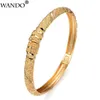 Wando Dubai Arabische bruiloft Goudkleur Etnische armband voor Womengirlbride Bracelet Ramadan Midden -Oosten Juwelier Gift kan B2217145474 openen