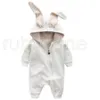 الوليد الطفل السروال القصير آذان الأرنب الأطفال نيسيس الملابس سستة مقنعين طفل رومبير الرضع ارتداءها حللا كيس النوم RRA3572