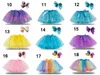 Layered Ballet Tulle do arco-íris saia tutu para as meninas vestir-se com arcos de cabelo colorido