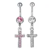 Yyjff D0383 Cross Belly Dear Button Button Mix Mix Colors