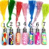 10ML Printed Tassel Perfume Bottle Portable Aromatherapy Roller Bottle Glass Ball Bottles