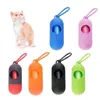 Dog Plastic Bags Portable Pet Dog Dispenser Garbage Case Poop Bags Pet Waste Bag disposable bags for pets pet product HHE1448