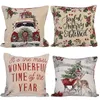 18" Throw Pillow Covers Christmas Decorative Couch Pillow Case Square Cushion Cover for Sofa Couch Bed Car JK2009XB