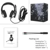 Onikuma K5 Wired Headphones Super Bass Stereo för PS4 Buller Avbrytande MIC LED Gaming headset över örat