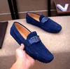 [Orignal box] Luxury nya t0d mens loafers äkta läder glid på platt häl bröllop affärsklänning körskor storlek 38-45