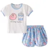 2020 Sonbahar Moda Çocukları Pijama Set Pembe Bebek Giysileri Mor Pijamalar Kızlar İçin Erkek Giysileri Çocuk Kids Places Great Grear Greetwear Y20097813329