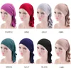 Muslimische Frauen Haarausfall Hut Turban Chemo Krebs Modale elastische Piratenhut Kopftuch Innenhaube Beanies Skullies Headwrap Neu