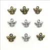 Lut'un 300pcs Küçük Arılar Alaşım Charms DIY Anahtarlık Antik Gümüş kolye İçin Bilezik Küpe 11x10mm Yapımı Kolye Retro Mücevher