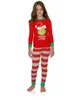 Yeni Kırmızı Anne ve Kızı Ev Servisi Pijamalar Parentchild Suit Noel Şapkası Baskı Aile Eşleşen Parentchild Suit Boy GI8480851