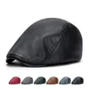 leather driving cap