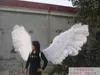 무대 대형 놀라운 잡지 촬영을위한 고품질 자연 흰색 타조 깃털 천사 날개 웨딩 장식 150cm 소품