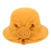 chapeau de fedora jaune femme