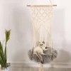 Cat Swing Hammock Boho Style Cage Bed Handmade Hanging Sleep Chair Seats Tassel Cats Toy Play Cotton Rope Pets House