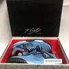 Box With New Travis X 4 IV Classic Houston University Blue Sports Basketball Shoes for Men 4S Designer Trackers Sneakers Storlek 7-13