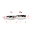 50 stks Draagbare Plastic Poeder Box Lege Losse Poederpot met Sieve Puff Cosmetische Reis Makeup Jar Sifter Container HHE1402