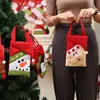 desenho animado não tecido de Natal bolsa alces Papai Noel Xmas saco Infantil Xmas presente Saco dos doces do Natal Compra da bolsa T9I00555