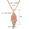 SINLEERY Classic Hand of Fatima Hamsa Necklace Pendants Silver Color Chain Choker Palm Statement Jewelry for Women XL681 SSF1223F