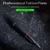 Professionell Tattoo Pen Kit Rotary Motor Box Patron Nålar Tips Tattoo Artist Kits Body Arts Supplies T200609