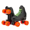 Inline & Roller Skates PU Leather Lighting Double Line Hard Wearing Anti-Skidding Two Skating Shoes Unisex Rubber1