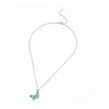 Nieuwe aankomst Women Butterfly hang ketting 5 stks/set schattige insectenketen mode -sieraden accessoires