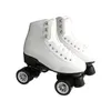 Patins à roulettes en ligne 2021 peau de vache adulte double rangée avec flash PU roue frein femme chaussures 4 patines de sport1